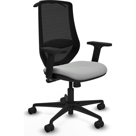 piqueras-y-crespo Mardos chaise bureau gris clair ergonomique