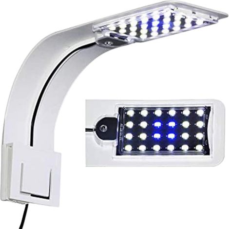 Lampe LED pour aquarium, 10W, clip réglable, design ultra-mince, pour poissons et plantes aquatiques.-AquaForge (1/4)