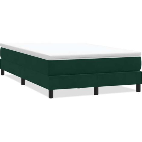 Maison Exclusive - Cama box spring sin colchón verde oscuro terci (1/5)