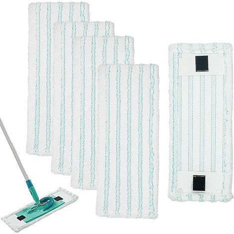 5 Pièces Serpillères de Rechange pour Leifheit Clean Twist M Ergo Micro Duo, 38x15cm Housse de Rechange pour Leifheit Balai, Microfibre Accessoires de Rechange pour Tous de Sols (1/5)