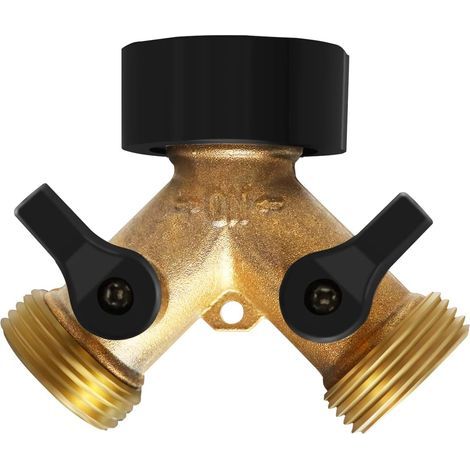 3/4-Zoll-Y-Verbindungsstück, Messing-Zweiwege-Rohrverteiler (1/5)