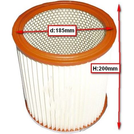 Ersatzteil - SOS Accessoire Filtre cylindre diam 185mm H 200 mm pour Aspirateur ROWENTA ZR70 - - ROWENTA, CALOR, AQUAVAC, HOOVER, AEG