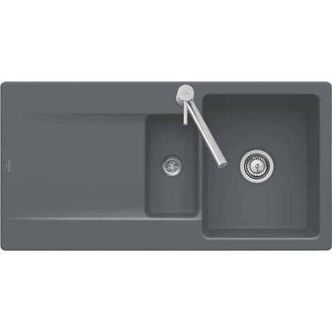 VB EB-SP Silhouette 60 R 1000x510mm IB réversible en TitanCeram Noir Pur