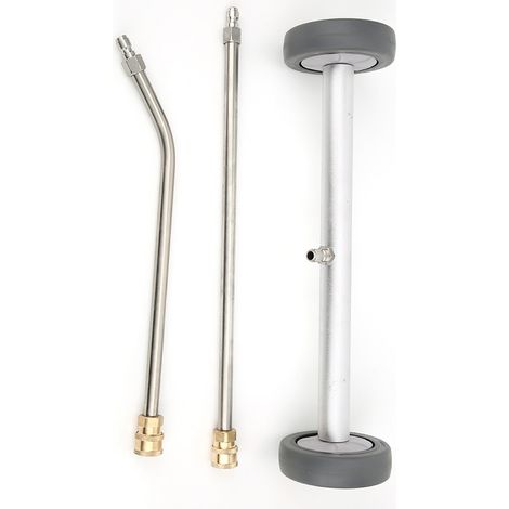 Balai à eau nettoyant double fonction, nettoyeur haute pression sous caisse voiture avec 2 tiges (1/5)