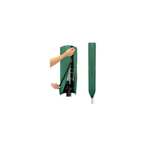 Couvercle pour séchoir à linge Tissu imperméable à l'eau, Sonnenschirmabdeckung pour Gartentrockner et Étendoir à linge 16x16x165CM Vert (1/5)