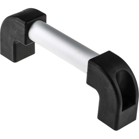 Poignée en Aluminium RS PRO, entraxe 200mm, 224mm x 77 mm x 30mm, filetage 10 mm Fixations invisibles ( Prix pour 1 ) (1/2)