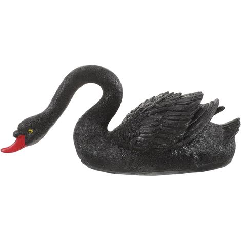 Künstliche schwimmende Schwan Figur aus Kunststoff Kleine