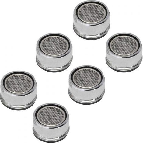 6 Pezzi Rompigetto M24 Rubinetto Maschio Universale Anticalcare, Filetto M24x1 per Rubinetti Miscelatore Monocomando Miscelatore Lavabo Cucina Bagno