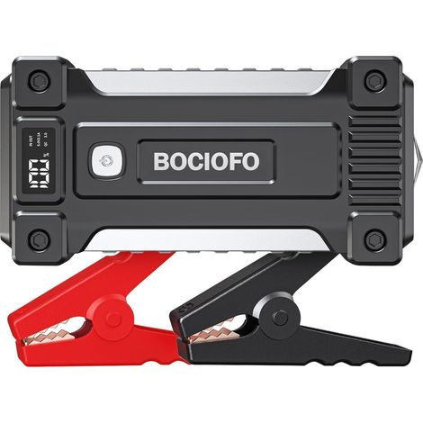 Starthilfe Powerbank 6000A für PKW, 12V, bis 10L Benzin/Diesel, mit Taschenlampe & USB Schnellladung (1/5)