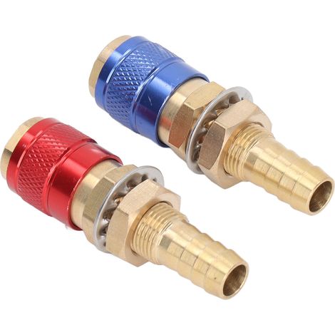 Wassergekühlter Gasadapter, tragbarer Schnellverbinder aus Messing und Stecker für PTA DB MIG/TIG-Schweißbrenner M10 (10 mm) (1/5)