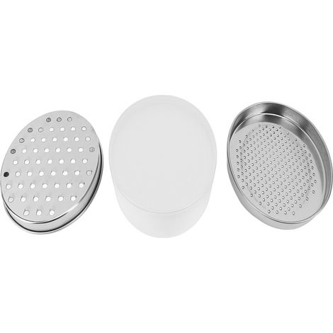 Râpe à fromage double face, boîte en acier inoxydable, broyeur alimentaire Portable avec récipient de stockage pour gingembre radis blanc. (1/5)