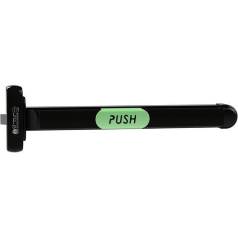 Serrure antipanique MODULO push 1 point coupe-feu noir - ANTIPANIC