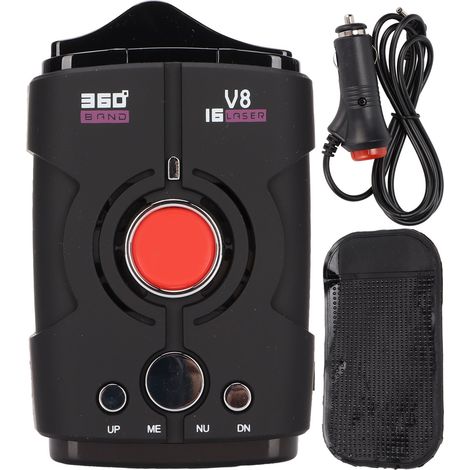 Détecteur de Radar 360° pour Voiture, Alarme Vocale, Anti-Surveillance, Universel 12V (1/5)
