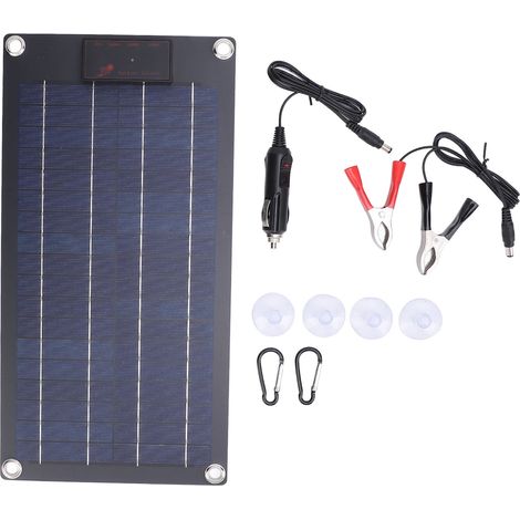 Ortviai Panneau Solaire Portable 10 W 18 V Flexible Semi-Rigide pour Camping et Extérieur – Silicium Polycristallin (1/5)