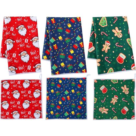 Serviettes de table Noël Motif Père avec le , pour la ferme , un appartement , restaurant , une pend