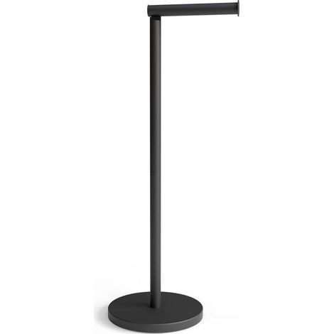 Support Rouleau WC avec Réserve - Dérouleur Papier Toilette sur Pied - Accessoire WC (1/5)