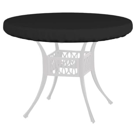 Nappe ronde, protection de table réutilisable et portable, housse de table de pique-nique pour intérieur et extérieur, fête, barbecue, repas, patio, balcon, terrasse (1/5)