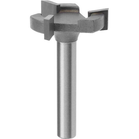 Schaftfräser YG6X mit 6 mm Schaft, Hartmetall, Reinigungsfräser für Oberfräsen, Hartmetallspitze, Schneiddurchmesser 25,4 mm (1/4)
