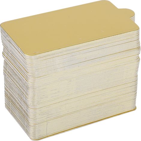 Planches à gâteaux en Mousse, 100 pièces, papier doré, présentoir à cupcakes, plateau de présentation de desserts, mariage, anniversaire S (1/5)