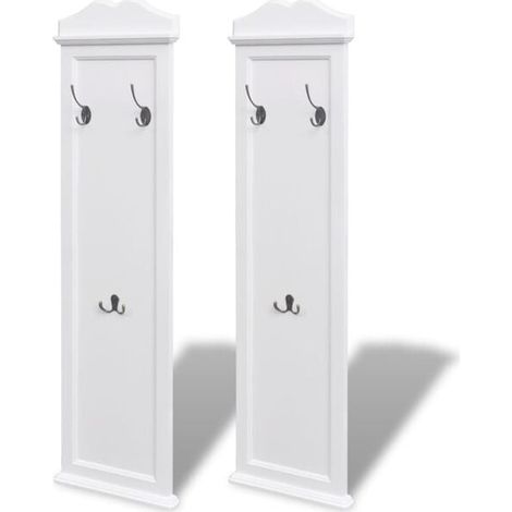 Porte-manteau blanc deux pièces (1/5)