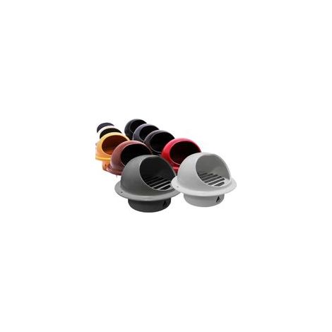 Grille D'Aération Ronde Noir/Blanc, Sortie D‘air Murale Ronde en INOX, Couvercle À Rabat pour Grille D'aération, Robuste Et Résistant Aux Intempéries, Peut Être Utilisé Pendant Longtemps (1/5)