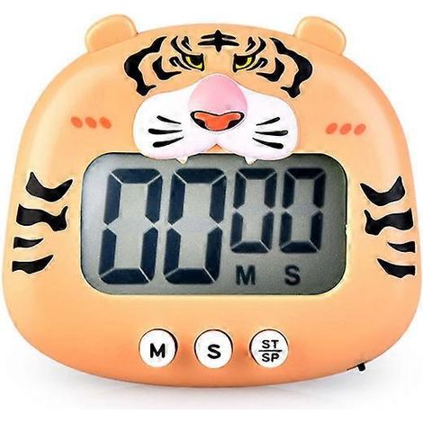 Minuteur de cuisine numérique LCD en forme de grenouille (jaune) (1/4)