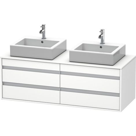 Meuble sous-vasque KETHO 550x1400x496mm blanc mat