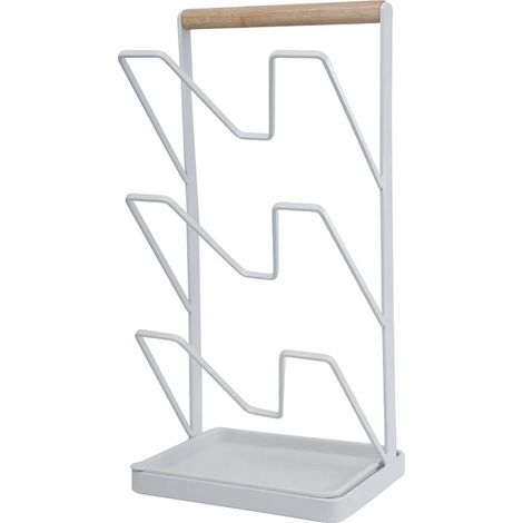 Support vertical à 3 niveaux pour couvercles de casseroles, égouttoir, rangement et planche à découper