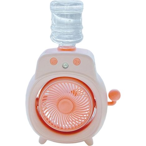 Ventilador de sobremesa con depósito de agua, ventilador portátil A - para oficina, mesita de noche, dormitorio, coche, escuela, playa (1/5)