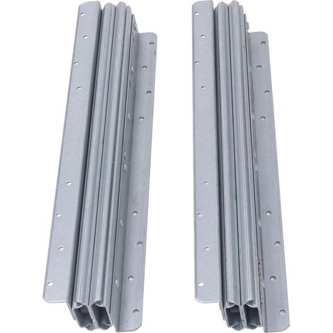 Coulisse télescopique 3 sections renforcée pour placard, 32 pouces, glissière à roulement à billes cachée, 800-1850 mm, rail de tiroir robuste extra épais pour meuble bas d'escalier (1/5)