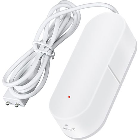 Détecteur de fuite d'eau WiFi IP67 capteur sans fil murale APP notification à distance ABS blanc 8,5x6,5x2,5cm 1 capteur + kit (1/5)