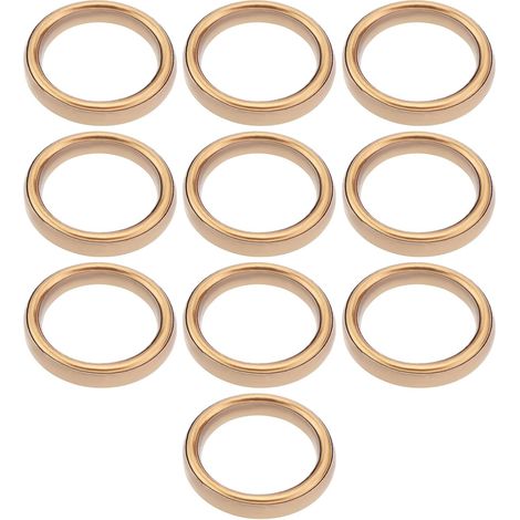 10 Pieces Pit Bike Copper Exhaust Gasket for Monkey Bike Compatible with Honda C90 90cc 110cc 125cc 140cc 32x24.5mm Motorcycle Accessories (1/5)