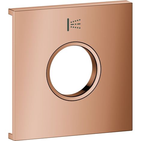 Grohe Grohtherm Aqua Tiles Metallplatte, Symbol Seitenbrause für Grohtherm Aqua Tiles UP-Thermostate, Warm Sunset, 107171DA00 (1/3)
