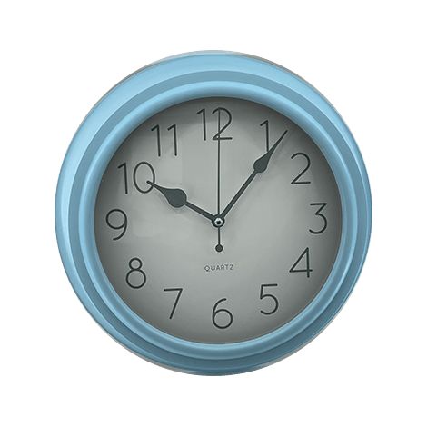 Reloj pared moderno parnell 25 cm Azul