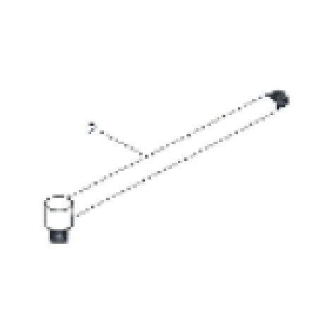Braccio doccia per art. 100-pab-b/n