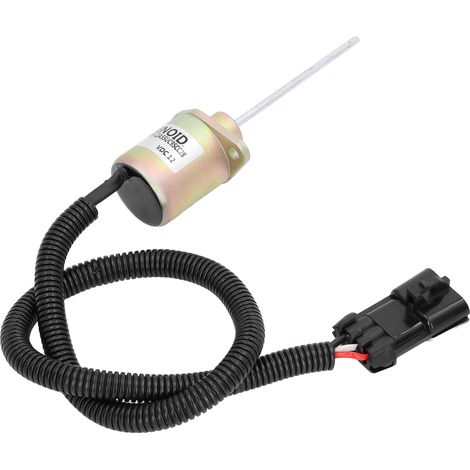 Électrovanne d'arrêt de carburant 12 V 1503ES-12A5SUC9SCC28 à 3 bornes, de remplacement pour Kubota V2203-DI (1/5)