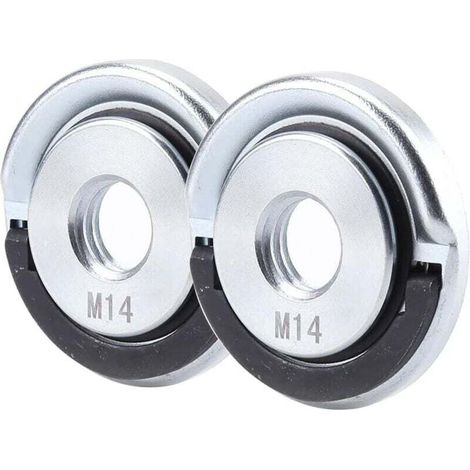 Écrou Serrage Rapide pour meuleuse d'angle électrique Partie de M14 Filetage Remplacement Angle Meuleuse Intérieur (2 ensembles)