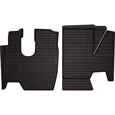Alfombrillas de goma para coche: Mercedes Atego 2 (camión, 2005-2013) - negras, a medida