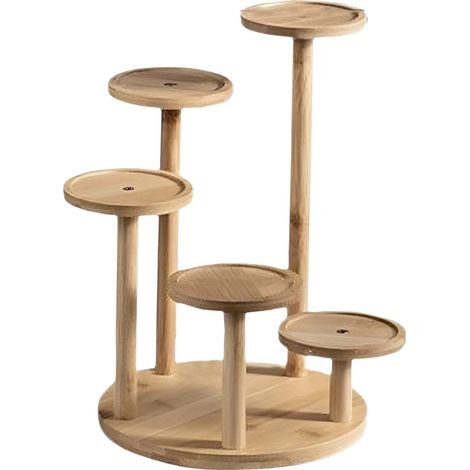 Support plantes de table en bois support 5 niveaux (1/5)