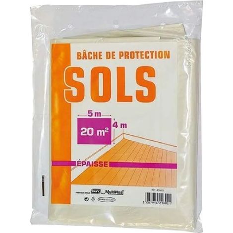 Savy lona de protección de polietileno translúcida 4x5 m