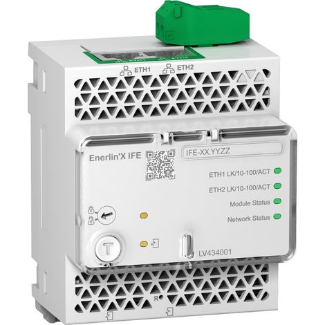 Módulo de interfaz IFE 24 V CC con control remoto y compatibilidad Masterpact y Compact