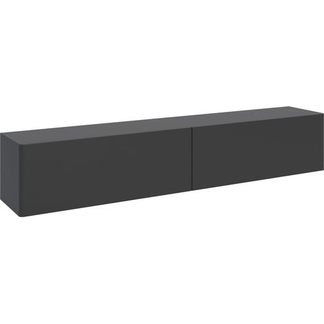 Selsey Olio - Mobile TV con due ante a ribalta - 175 cm - nero (1/5)