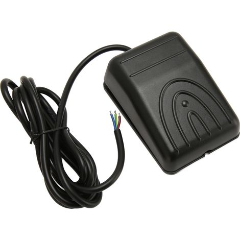 Interrupteur à pédale 16 A 250 V CA haute puissance, étanche, à réarmement automatique, avec câble de 2 m (6,6 pi) FS211W3B, 3 conducteurs (1/5)