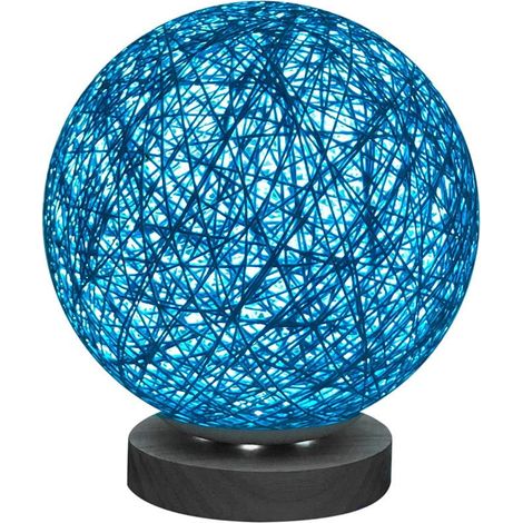 Lampe De Table - Lampe LED USB Rechargeable En Rotin - Pour Chambre D Enfant Bureau Ou Couloir - 1 Pièce (1/2)