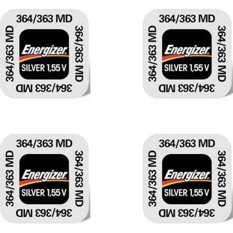 .4 piles Energizer 364/363.