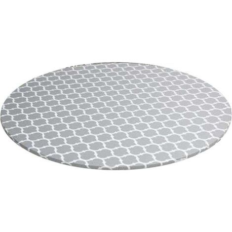 Nappe Ronde avec Bord éLastique en PVC éTanche à L' et L'éPreuve des Essuie-Tout Housse de Table pour IntéRieur ExtéRieur (1/4)