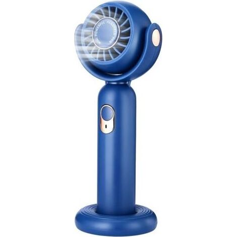 Mini-Tragventilator, Taschenventilator mit starkem Luftstrom, 3 Geschwindigkeitsstufen, 130° drehbar, Tischventilator mit Standfuß, kleiner, per USB aufladbarer Ventilator für Erwachsene und Kinder, f (1/5)