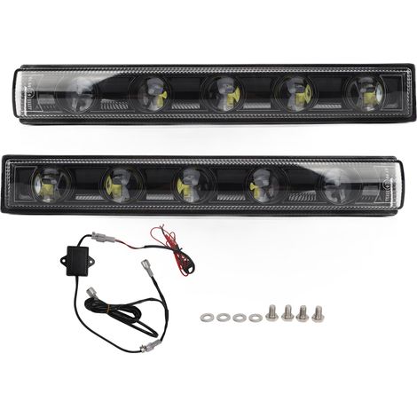 Jeffergarden Feux de jour LED de remplacement pour voiture, pour W463 G500 G550 G65 G63 AMG 2004 – 2018, noir (1/5)