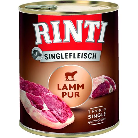 Rinti Singlefleisch Hundenassfutter Adult 800 g Lamm Pur Nassfutter