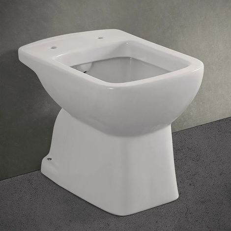 Wc tradizionale con scarico a pavimento in ceramica lucida Ginevra (1/5)